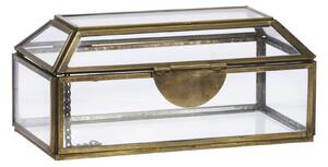 Skleněný box Aged Brass