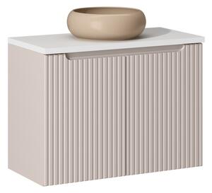 Koupelnová skříňka s umyvadlem a deskou NOVA Cashmere DU80/5 | 80 cm