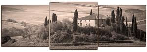 Obraz na plátně - Italská venkovská krajina - panoráma 5156QD (150x50 cm)