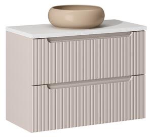 Koupelnová skříňka s umyvadlem a deskou NOVA Cashmere DU80/6 | 80 cm