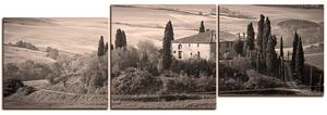 Obraz na plátně - Italská venkovská krajina - panoráma 5156QE (150x50 cm)