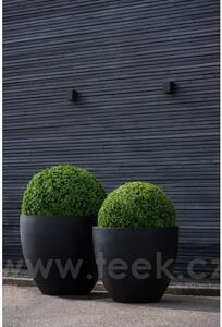 Pottery Pots Venkovní květináč kulatý Jumbo Jesslyn S, Black (barva černá), kolekce Natural, kompozit Fiberstone, průměr 83 cm x v 73 cm, objem cca 286 l