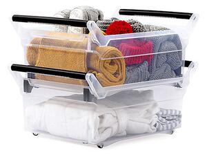 Prosperplast Úložný box, úzký s madlem, systémový NUK, 58x38x26, 30l