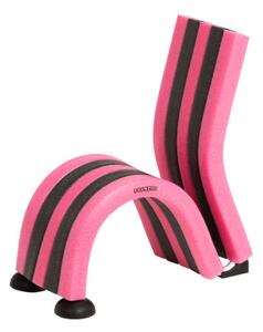 Dětská molitanová židle (růžová/černá)