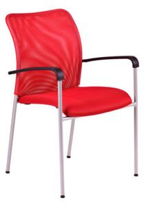 Konferenční židle HODA, šedá podnož (celobarevná)