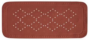 Spirella protiskluzová podložka do vany ALASKA, terakota, PVC, 91 x 36 cm