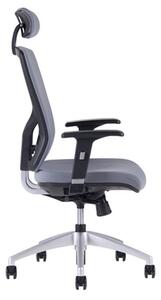 Kancelářská židle s podhlavníkem HALIA SP (více barev) Šedá