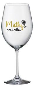 MATKY NA TAHU - čirá sklenice na víno 350 ml