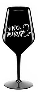 VÍNOSAURUS - černá nerozbitná sklenice na víno 470 ml