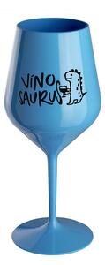 VÍNOSAURUS - modrá nerozbitná sklenice na víno 470 ml