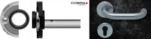 Cobra Dveřní kování Vision-R Pullbloc 3.0. s kuličkovým ložiskem (nerez) Barva: IN - nerez, Provedení: WC - koupelna a WC