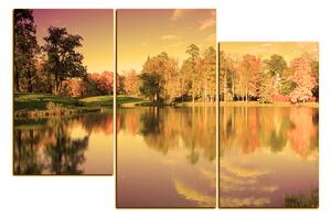 Obraz na plátně - Podzimní park 1175FD (120x80 cm)