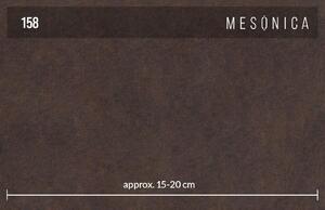 Tmavě hnědá koženková dvoumístná pohovka MESONICA NEELO 152 cm