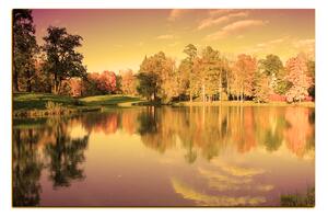 Obraz na plátně - Podzimní park 1175FA (100x70 cm)