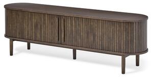 Hnědý TV stolek v dekoru dubu 180x56x40 cm Meta – Unique Furniture