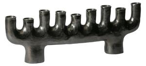 Hoorns Černý kovový svícen Japeth 144 cm