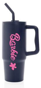 BARBIE - tmavě modrý cestovní termohrnek 900 ml