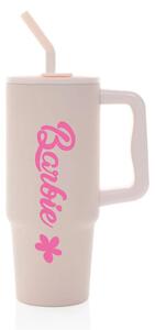 BARBIE - světle růžový cestovní termohrnek 900 ml