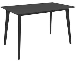 Nordic Living Černý lakovaný jídelní stůl Vinay 70 x 120 cm