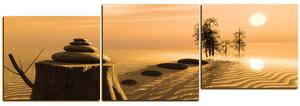 Obraz na plátně - Zen stones - panoráma 5162ZD (90x30 cm)