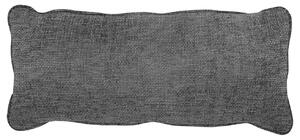 Hoorns Tmavě šedý látkový polštář Bearny 30 x 70 cm