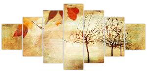 Obraz - Podzimní nálada (210x100 cm)
