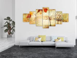 Obraz - Podzimní nálada (210x100 cm)