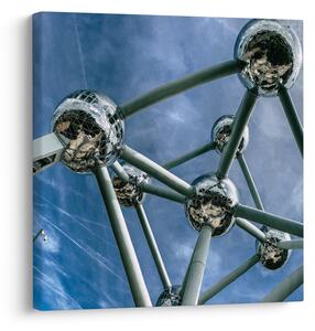 Obraz - atomium v Bruselu (30x30 cm)