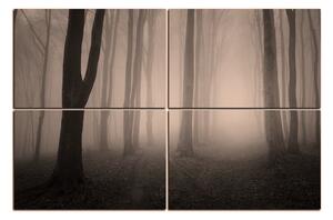 Obraz na plátně - Mlha v lese 1182FE (90x60 cm)