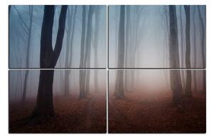 Obraz na plátně - Mlha v lese 1182E (120x80 cm)