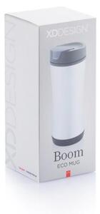Recyklovatelný termohrnek Boom ECO, 225 ml, XD Design, černý/šedý