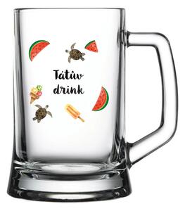 Personalizovaná pivní sklenice s letním mixem
