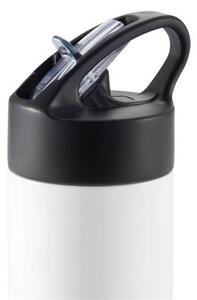 Sportovní láhev s brčkem Sport, 500 ml, XD Design, bílá/černá