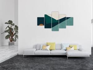 Obraz - Kubistická abstrakce (125x70 cm)