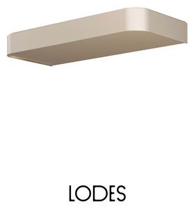 Lodes Nástěnné LED svítidlo SHIFT, 32,5W, š. 34 cm, CRI90 Barva: Champagne, Teplota světla: 2700K - teplá bílá, Stmívání, řízení: TRIAC