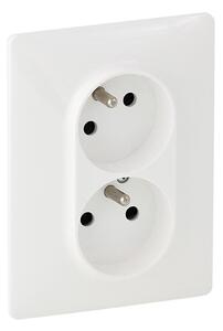 Legrand 753186 - Zásuvka domovní VALENA LIFE 250V/16A 2x2P+T bílá