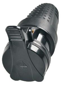 Solight P77 - Gumová zásuvka do vlhkého prostředí 230V/16A IP44