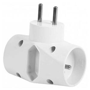 Solight P90 - Rozbočovací zásuvka 1x2,5A+2x10A/230V