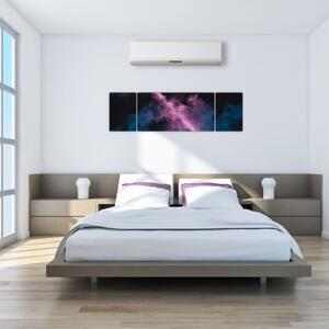 Obraz - Růžovo-modrý kouř (170x50 cm)