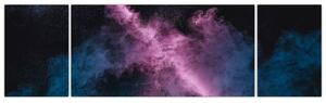 Obraz - Růžovo-modrý kouř (170x50 cm)