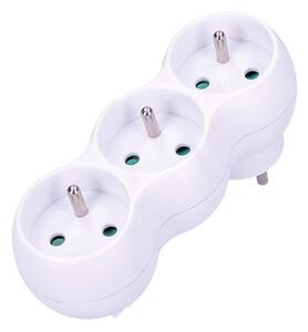 Solight P101 - Rozbočovací zásuvka s podpěrkou 3x10A/230V