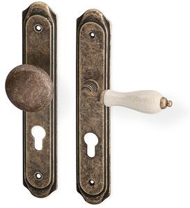 Kování ACT Antik (patina bronz mat) Provedení: BB (dozický klíč), Rozteč: 90 mm