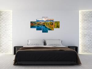 Obraz - Jezero Urisee, Rakousko (125x70 cm)