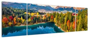 Obraz - Jezero Urisee, Rakousko (170x50 cm)