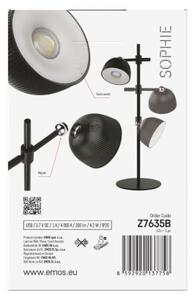 EMOS LED stolní lampa SOPHIE, nabíjecí, černá 1538200100