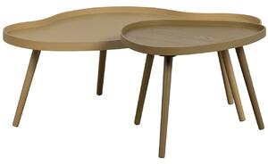 Hoorns Hnědý lakovaný konferenční stolek Pio 61 x 50 cm