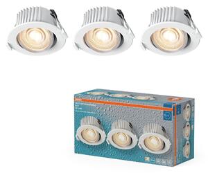 Vestavný LED reflektor CCT IP44, laditelná bílá, bílá