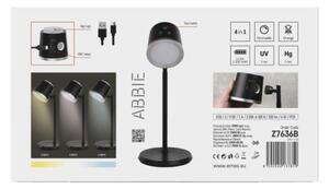 EMOS LED stolní lampa ABBIE nabíjecí, černá 1538200400