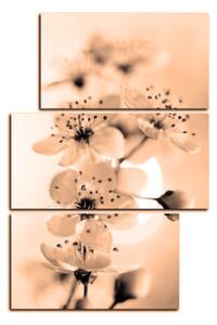 Obraz na plátně - Malé květy na větvi - obdélník 7173FD (90x60 cm)
