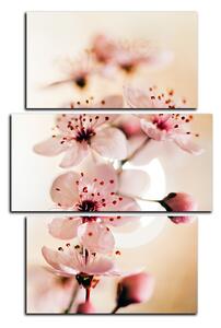 Obraz na plátně - Malé květy na větvi - obdélník 7173C (90x60 cm)